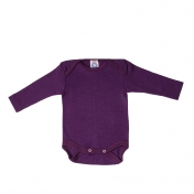 Long-Sleeved Baby-Body in Organic Wool & Silk