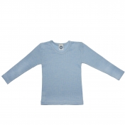 Children\'s Long-Sleeved Top in Wool, Silk & Organic Cotton