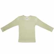 Children\'s Long-Sleeved Top in Wool, Silk & Organic Cotton