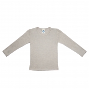 Children\'s Long-Sleeved Top in Wool, Silk & Organic Cotton