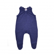 Organic Merino Wool Terry Romper With Feet