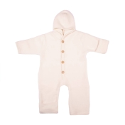 Organic Wool & Cotton Snugglesuit with Fold Over Scratch Cuffs