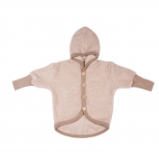 Warm Baby Jacket in Wool & Organic Cotton Fleece