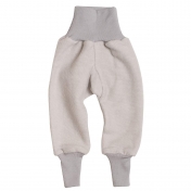 Warm Baby Pants in Merino Wool & Organic Cotton Fleece