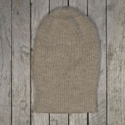 Adult\'s Long Beanie in Pure Baby Alpaca