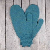 Adult\'s Mittens with Thumb in Baby Alpaca and Wool