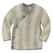 Wrap Baby Cardigan in Pure Organic Merino Wool