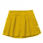 Organic Boiled Merino Wool Skirt with Pocket