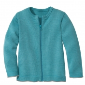 Children\'s Zip Cardigan in Organic Merino Wool