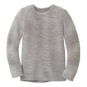 Left-Knit Jumper in Organic Merino Wool