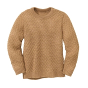 Aran Knit Jumper in Organic Merino Wool