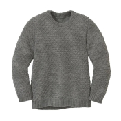 Aran Knit Jumper in Organic Merino Wool