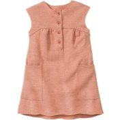 Placket Dress in Organic Boiled Merino Wool