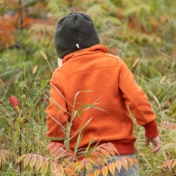 Thick Half-Zip Sweater in Organic Boiled Merino Wool