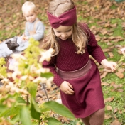 Organic Boiled Wool Skirt with Pocket & Soft Waistband