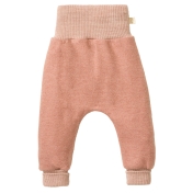 Light Weight Organic Boiled Wool Baby Trousers with Cuffs