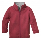 Light Jacket with Zip in Organic Merino Wool