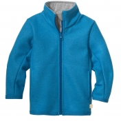 Light Jacket with Zip in Organic Merino Wool