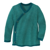 Wrap Baby Cardigan in Pure Organic Merino Wool