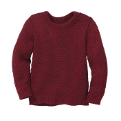 Aran Knit Jumper in Organic Merino Wool