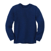 Aran Knit Jumper in Organic Merino Wool