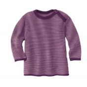 Melange Baby Jumper in Organic Merino Wool with Shoulder Button