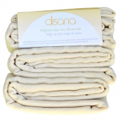 Organic Muslin Squares - pack of 5