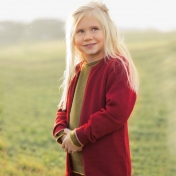 Lightweight Plain Knit Jumper with Trim in Organic Merino Wool