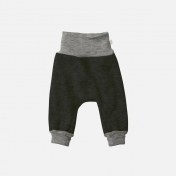 Organic Boiled Wool Baby Trousers with Cuffs