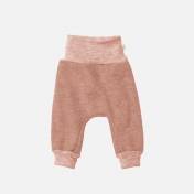 Organic Boiled Wool Baby Trousers with Cuffs