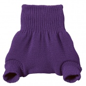 Knitted Nappy Cover in Organic Merino Wool