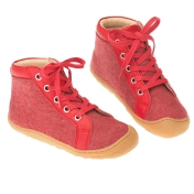 Organic Felted Wool Lace Up Booties