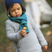 Wrap Baby Cardigan in Pure Organic Merino Wool