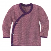 Wrap Baby Cardigan in Pure Organic Merino Wool