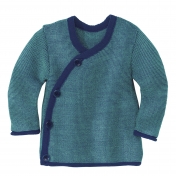 Wrap Baby Cardigan in Pure Organic Merino Wool