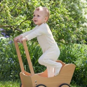 Babygrow with Feet in Wool and Silk