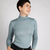 Women's Polo Vest in Merino Wool and Silk Women's Polo Vest in Merino Wool and Silk