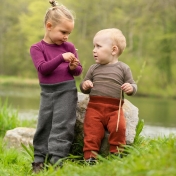 Trousers in Organic Boiled Merino Wool