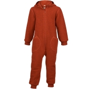 Hooded Zip Snugglesuit in Organic Boiled Wool