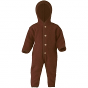 Merino Wool Fleece Snugglesuit / Pramsuit by Engel