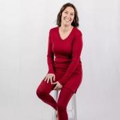 Women's Extra Long Long-Sleeved Shirt in Organic Wool & Silk Women's Extra Long Long-Sleeved Shirt in Organic Wool & Silk