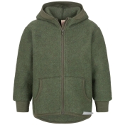 Organic Merino Wool Fleece Hooded Jacket