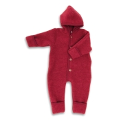 Merino Wool Fleece Snugglesuit / Pramsuit by Engel