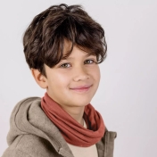 Children's Snood In Organic Merino Wool & Silk Children's Snood In Organic Merino Wool & Silk