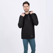 Men's Interlock Hoody in Merino Wool and Silk with 2% Elastane  Men's Interlock Hoody in Merino Wool and Silk with 2% Elastane