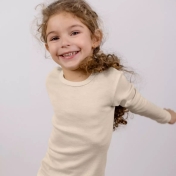 Organic Merino Wool Long-Sleeved Vest Top Organic Merino Wool Long-Sleeved Vest Top