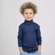 Children's Merino Wool and Silk Polo-neck Vest top Children's Merino Wool and Silk Polo-neck Vest top