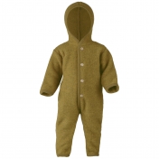 Merino Wool Fleece Snugglesuit / Pramsuit by Engel