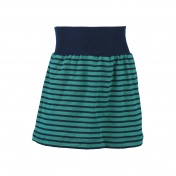 Stripy Skirt in Organic Wool & Silk