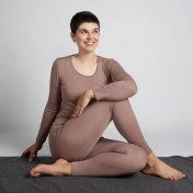 Women's Scoop Neck Vest Top in Merino Wool and Silk  Women's Scoop Neck Vest Top in Merino Wool and Silk